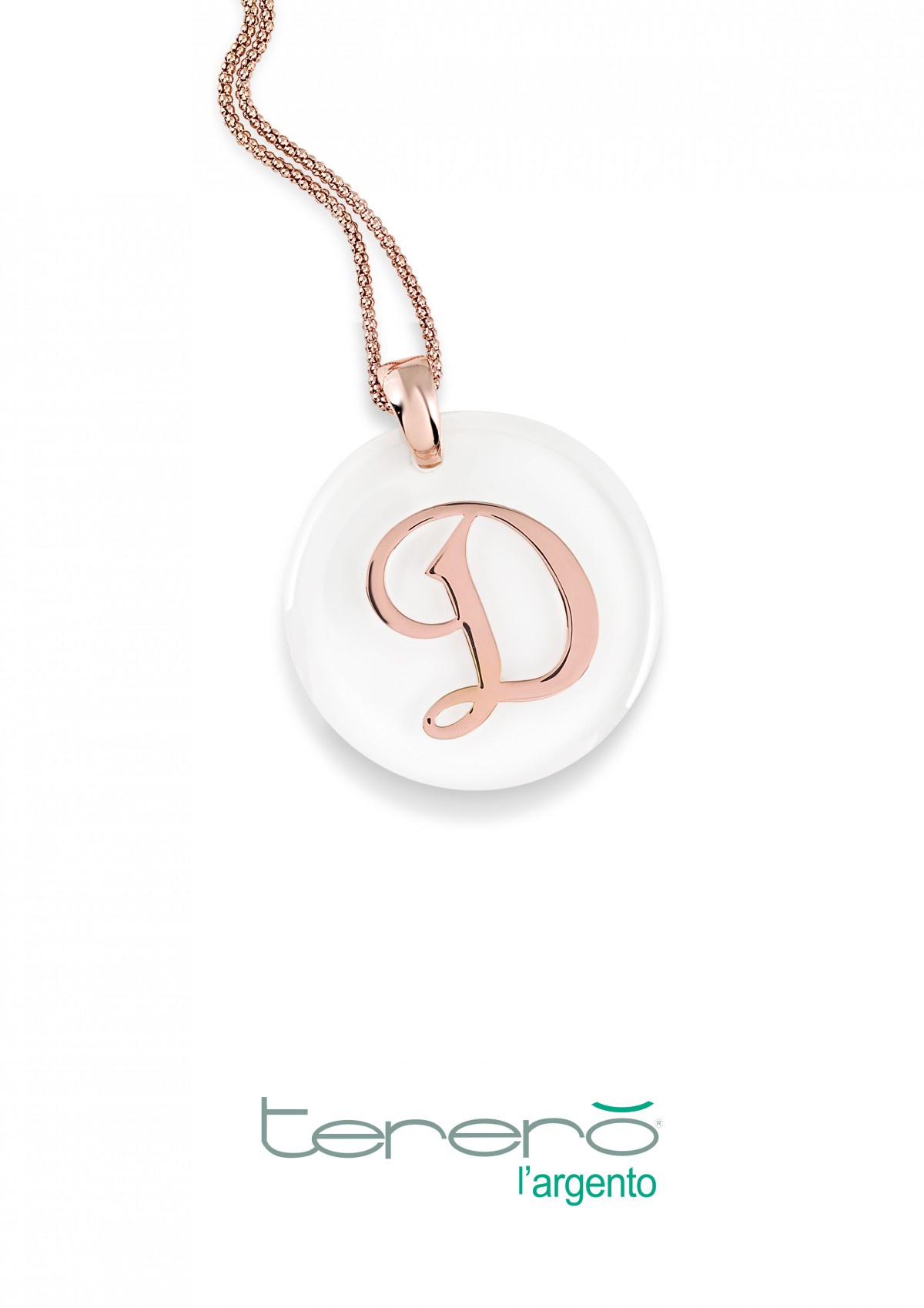 Pendent in silver tit. 925m.