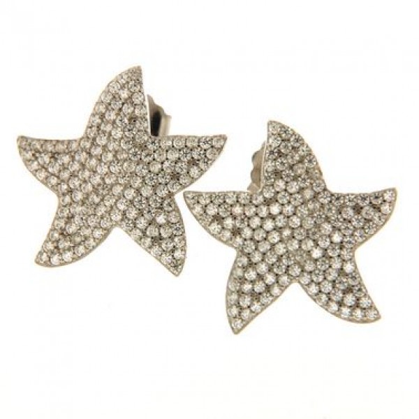 Orecchino in argento tit. 925m.