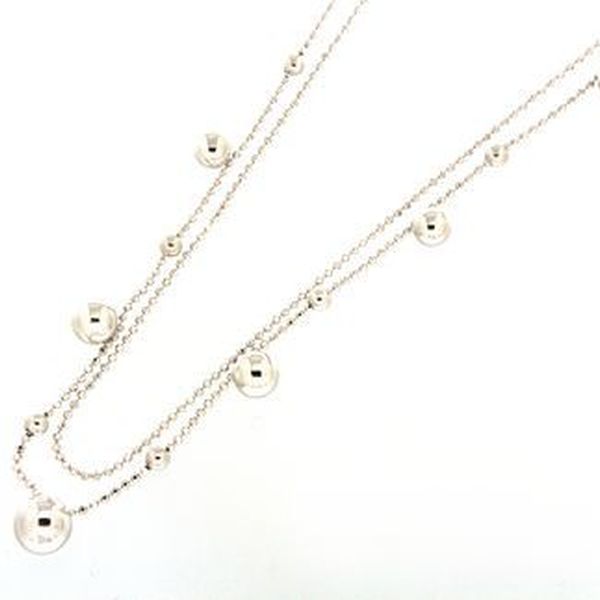 Necklaces in silver tit. 925m.