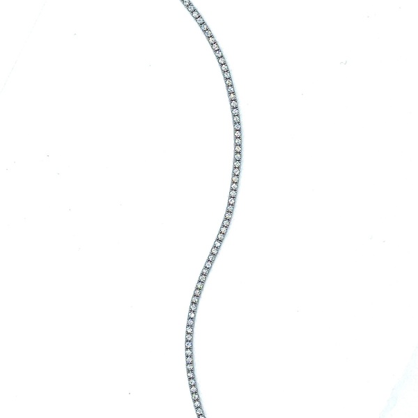 Tennis bracelet in silver tit. 925m.(17cm)
