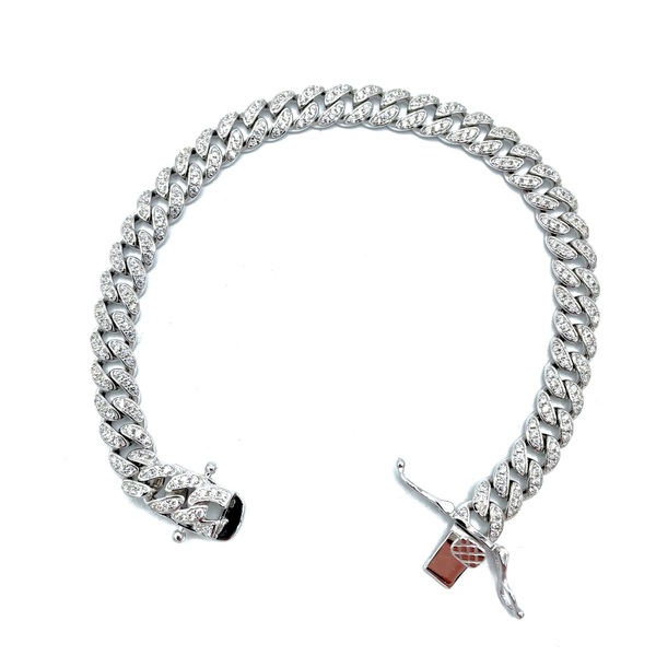 Bracciale grumette in argento tit. 925m. 17cm