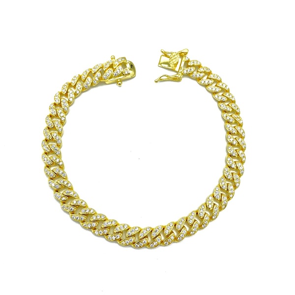 Bracciale grumette in argento tit. 925m. 18cm