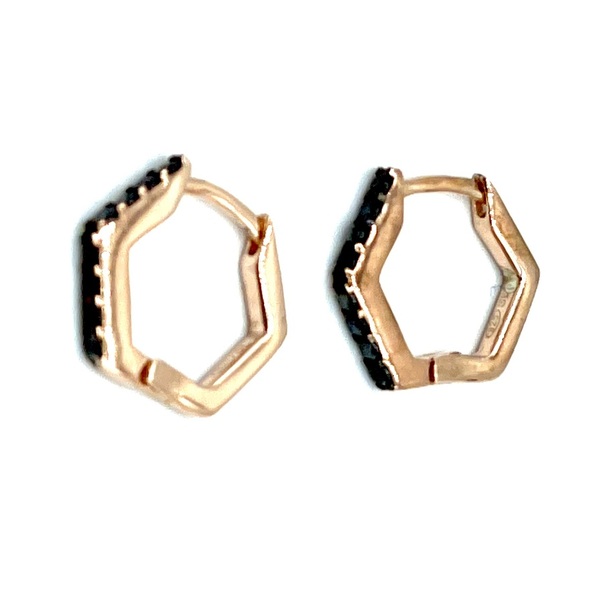 Hoops in silver tit. 925m. with cz.