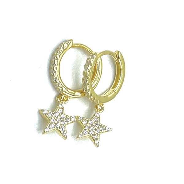 Cerchi in argento tit. 925m. con zirconi