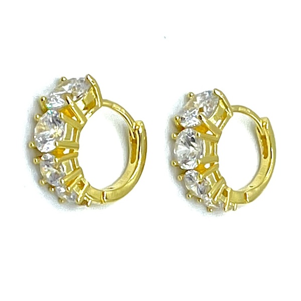 Cerchi in argento tit. 925m. con zirconi