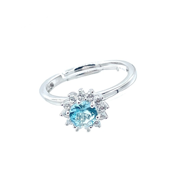 Ring in silver tit. 925m.