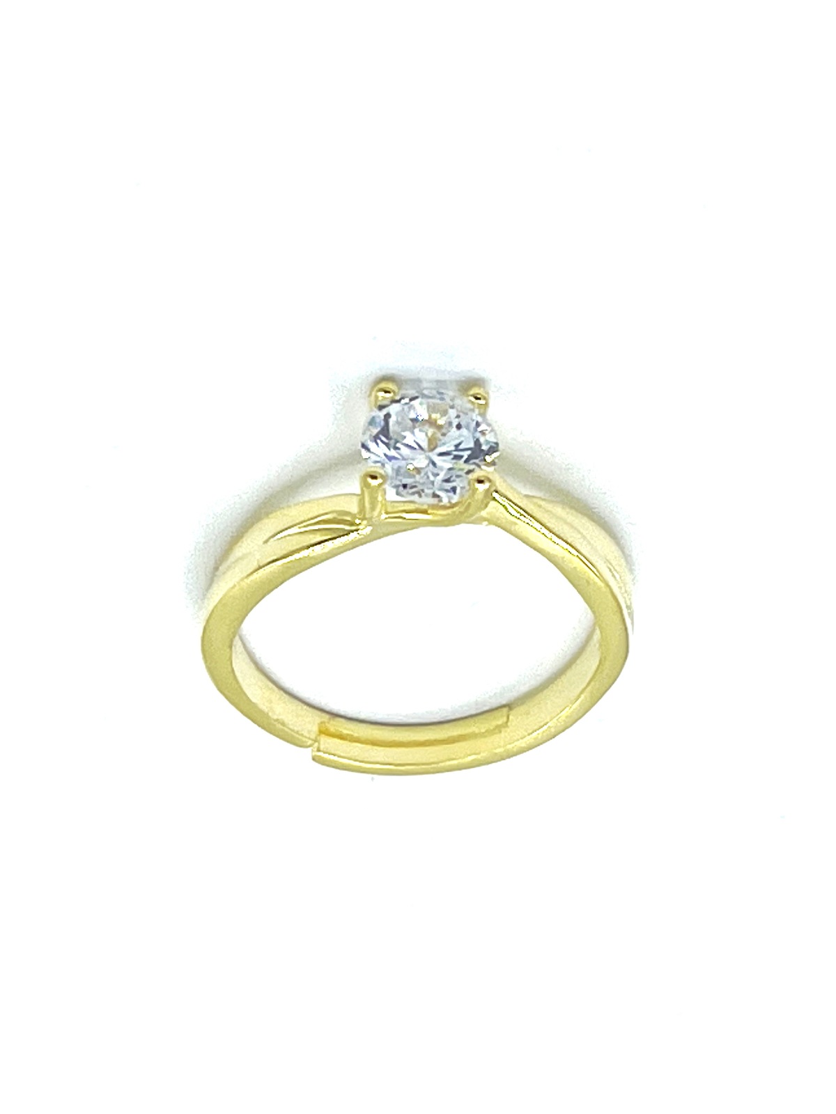 Solitaire ring. in silver tit. 925m. - A249G