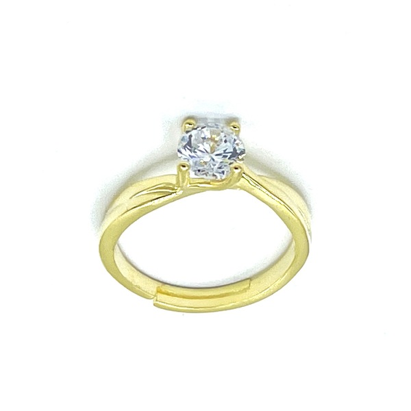 Solitaire ring. in silver tit. 925m.