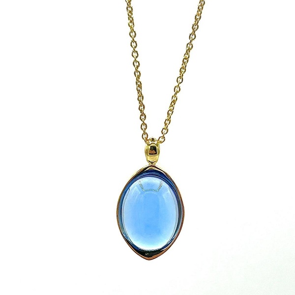 Pendant in silver tit. 925m. and hydrotermal quartz.