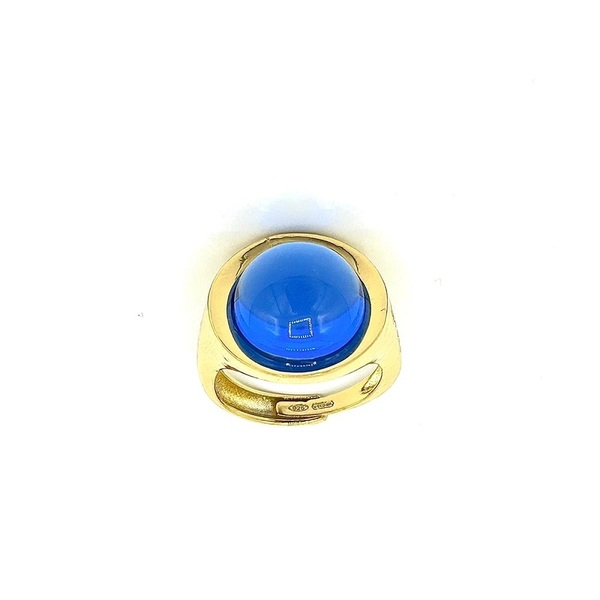 Ring in silver tit. 925m. and hydrotermal quartz.