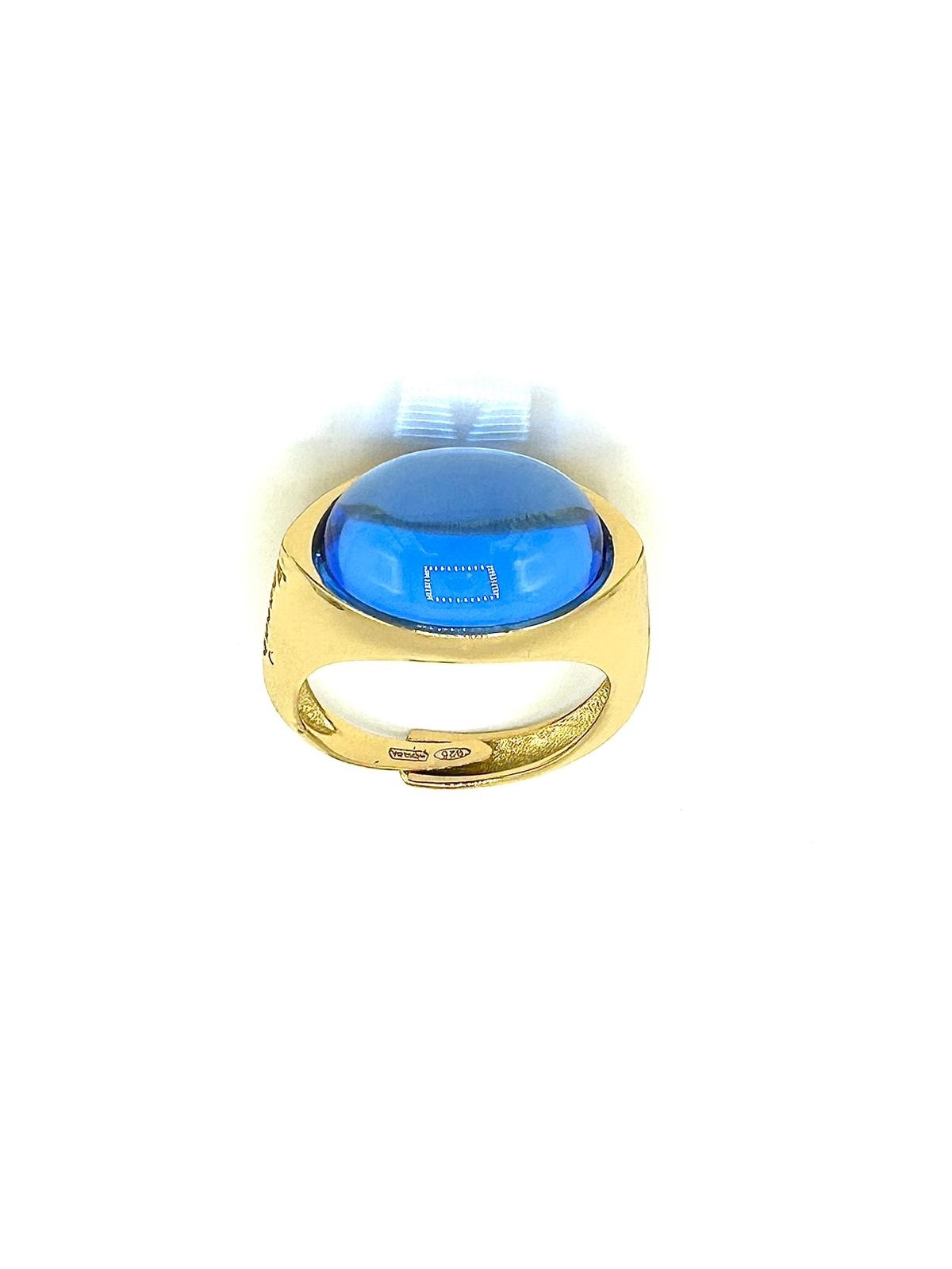 Ring in silver tit. 925m. and hydrotermal quartz. - A281G12