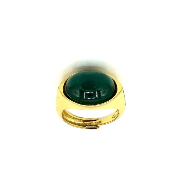 Ring in silver tit. 925m. and hydrotermal quartz.