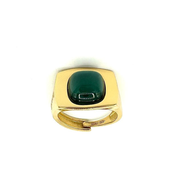 Ring in silver tit. 925m. and hydrotermal quartz.